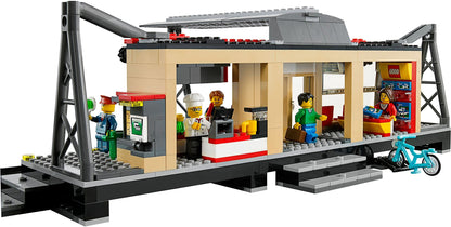 LEGO 60050 City Train Station with Taxi, Shop & Minifigures