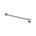 Kinetic 450mm Stainless Steel Flexible Braided Hose Bent Elbow Water Connector - Durable Water Supply Connection - 1/2" Female BSP - SuperSaverAU - view 1