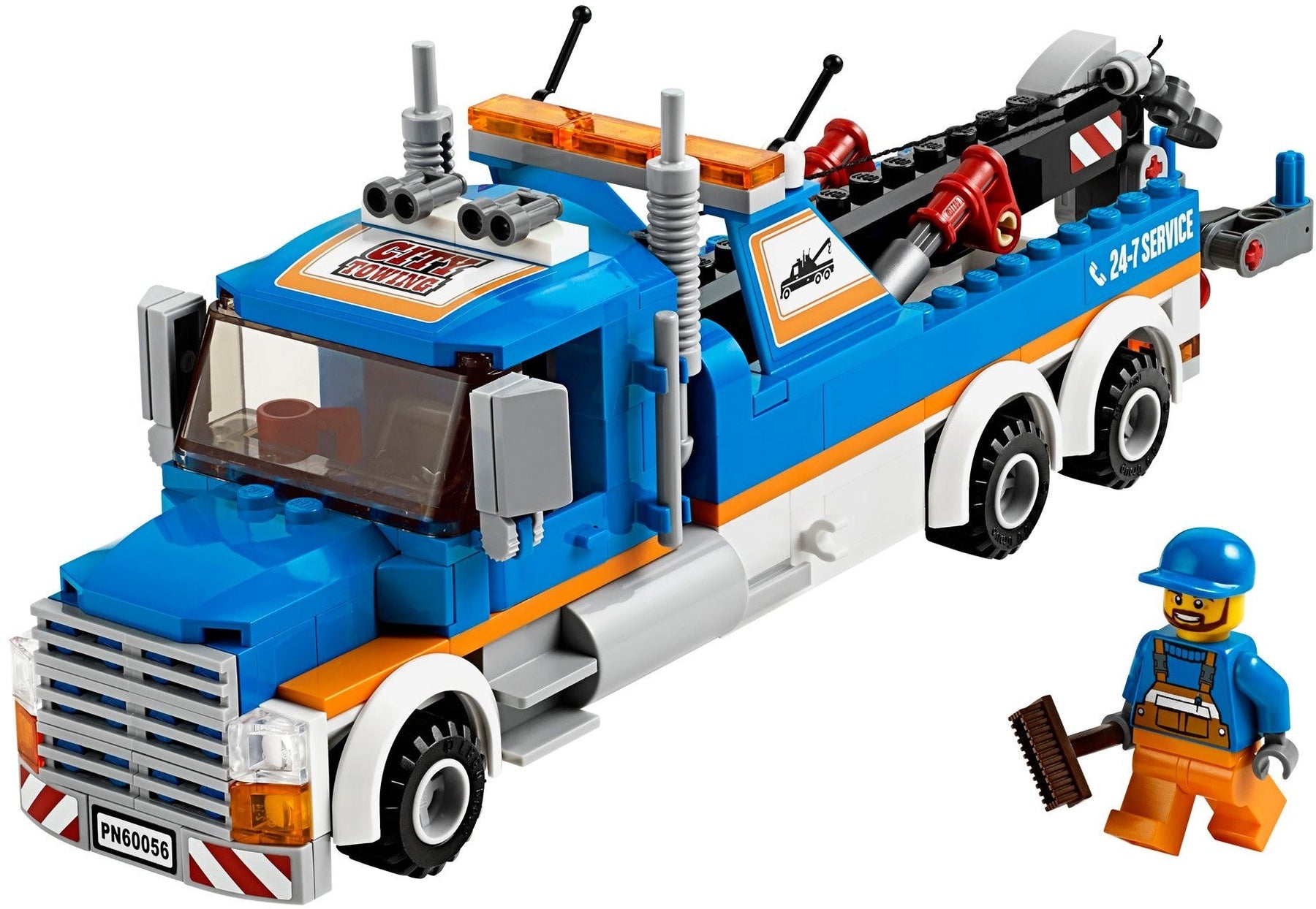 LEGO 60056 Tow Truck – Heavy-Duty Wrecker with Working Winch - SuperSaverAU - view 6