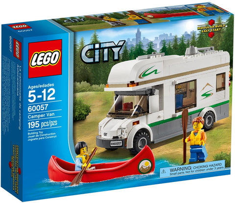 LEGO 60057 Camper Van with Canoe & Minifigures - SuperSaverAU - view 1