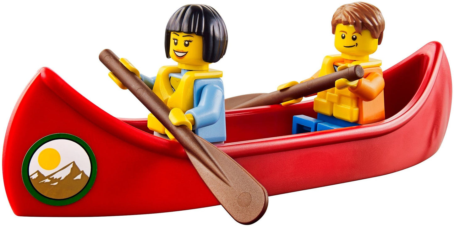 LEGO 60057 Camper Van with Canoe & Minifigures