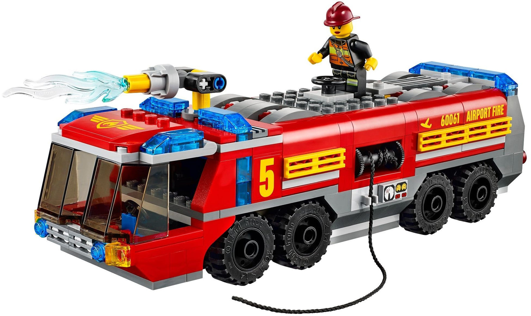 LEGO 60061 Airport Fire Truck with Water Cannon & Fire Hose - SuperSaverAU - view 2