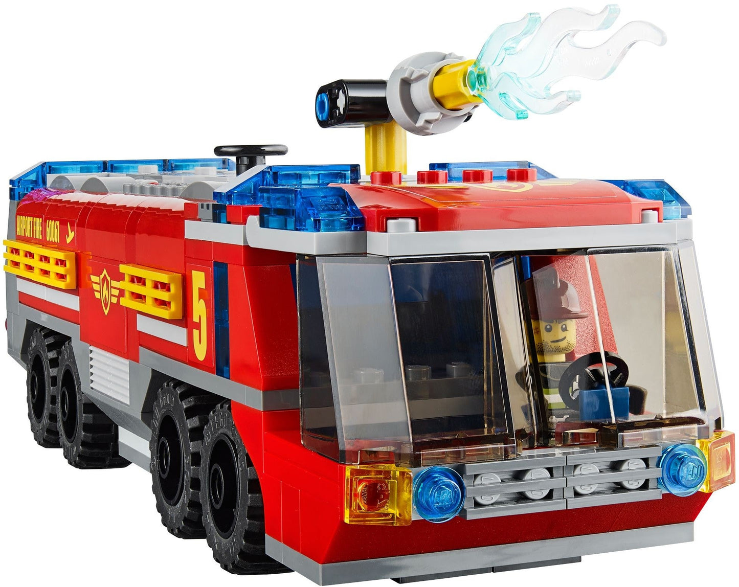 LEGO 60061 Airport Fire Truck with Water Cannon & Fire Hose