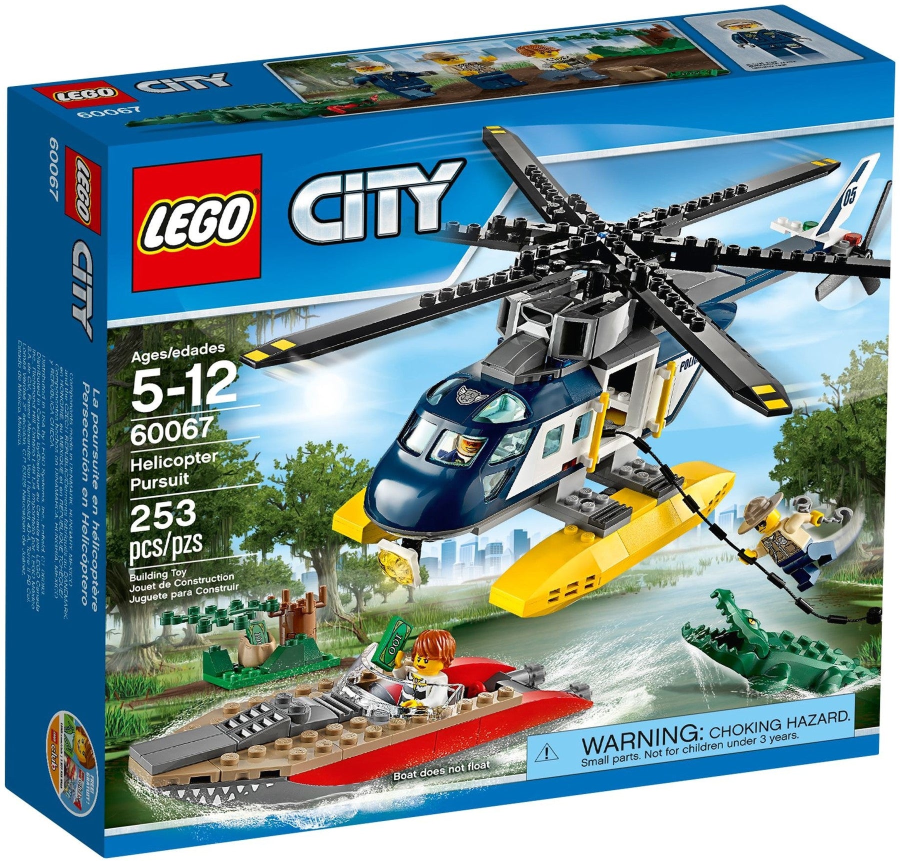LEGO 60067 Police Helicopter Chase: Stop the Crook! - SuperSaverAU - view 1
