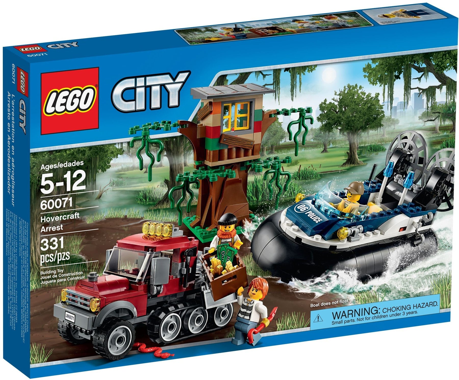 LEGO 60071 Police Hovercraft Swamp Chase - SuperSaverAU - view 1