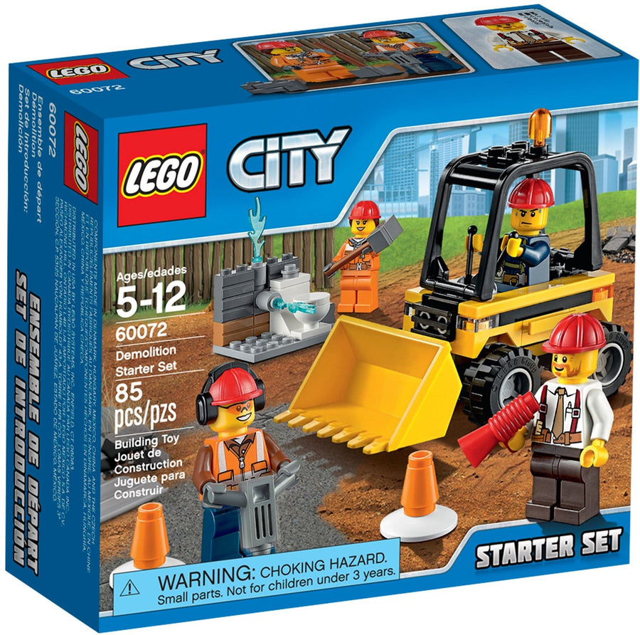 LEGO 60072 Demolition Starter Set with Front Loader & Workers - SuperSaverAU - view 1