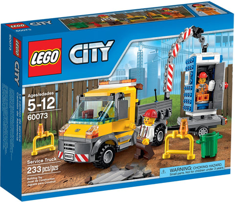 LEGO 60073 Service Truck with Portable Toilet & Crane - SuperSaverAU - view 1