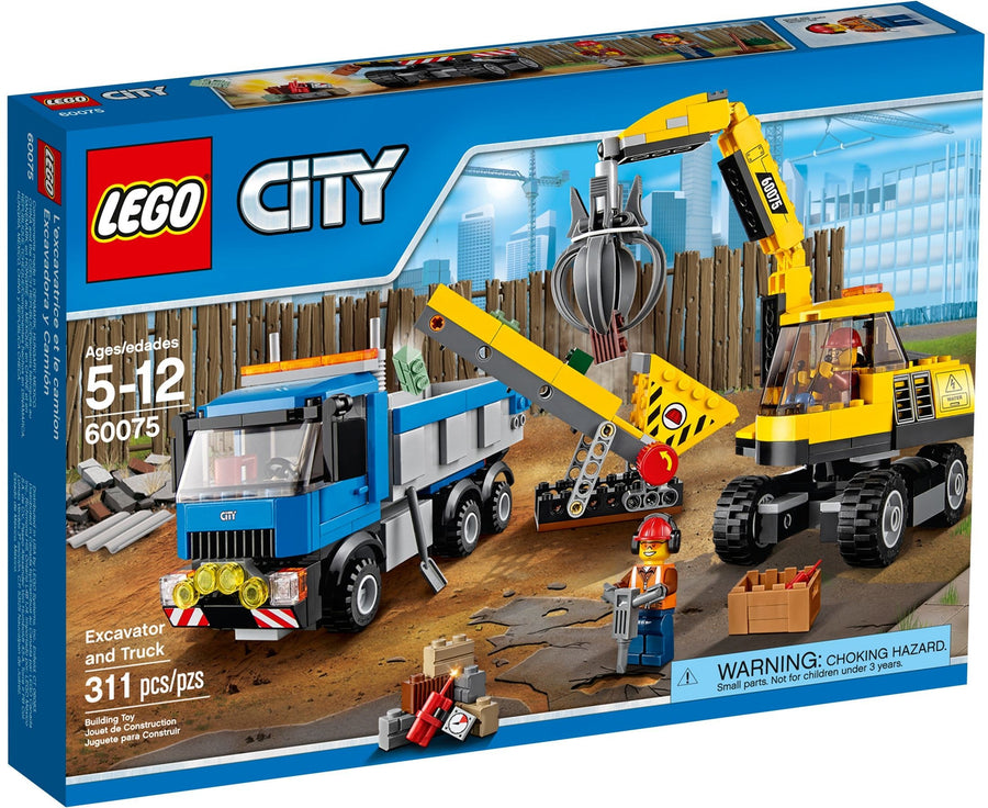 LEGO 60075 Excavator & Truck with Conveyor | Demolition Set - SuperSaverAU - view 1