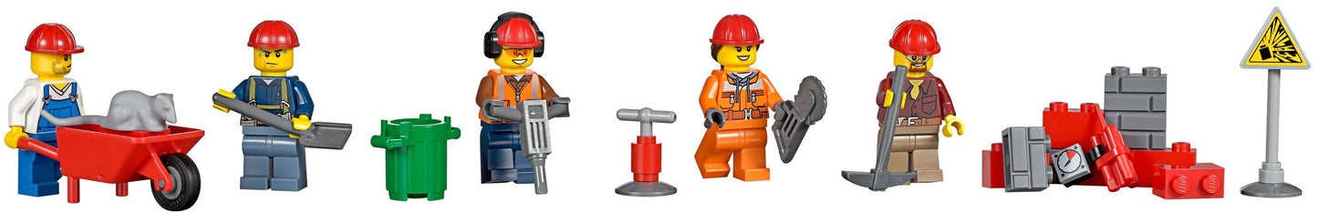 LEGO 60076 Demolition Site Set - Crane, Wrecking Ball, & Dump Truck