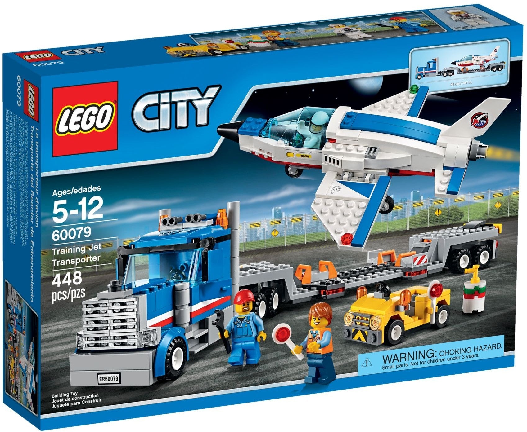 LEGO 60079 Training Jet Transporter: Space Team Jet Plane Toy - SuperSaverAU - view 1