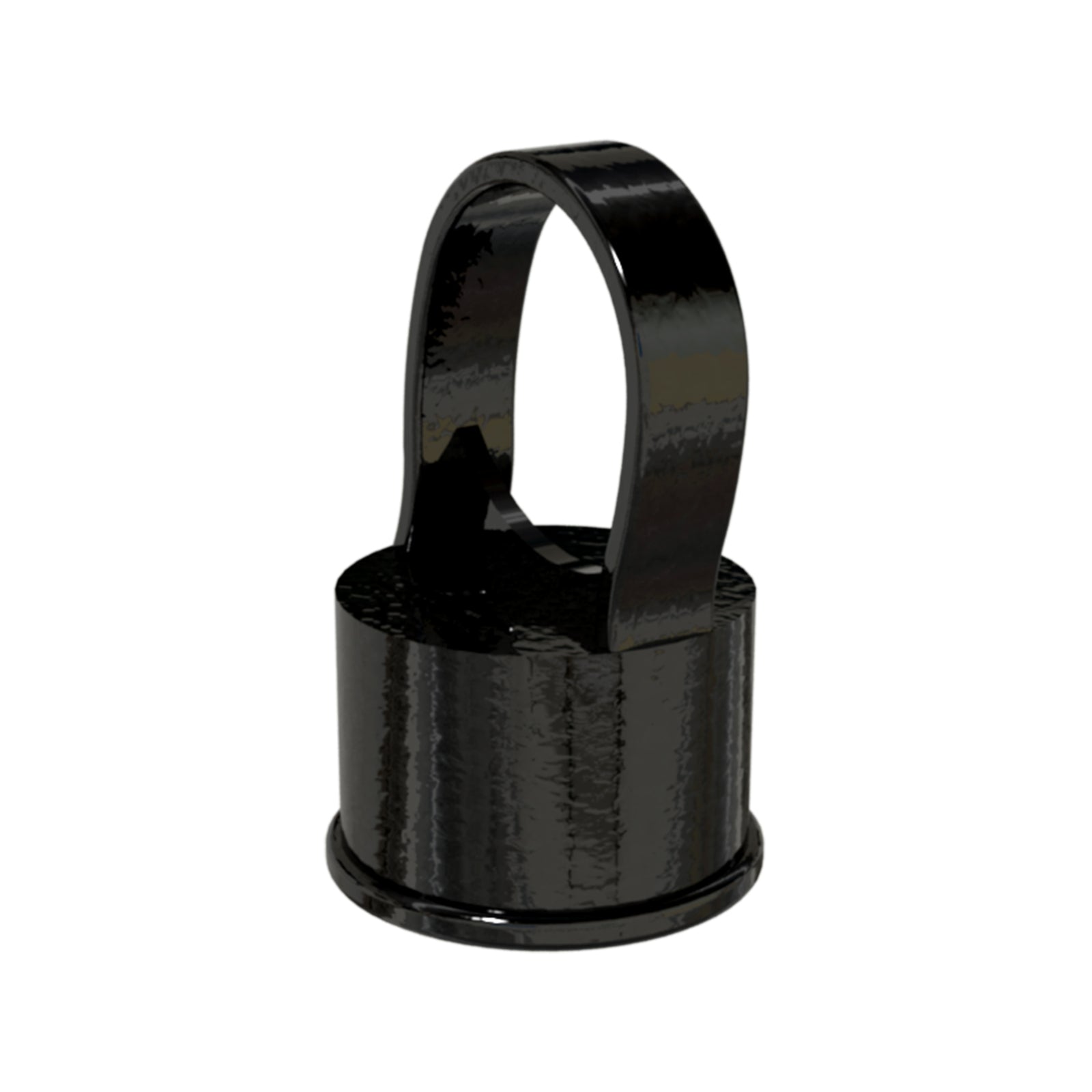 PEAK Chain Link Fencing 38mm Black Die-Cast Aluminium Line Post Cap