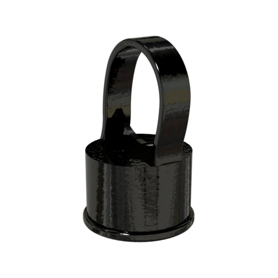 PEAK Chain Link Fencing 38mm Black Die-Cast Aluminium Line Post Cap