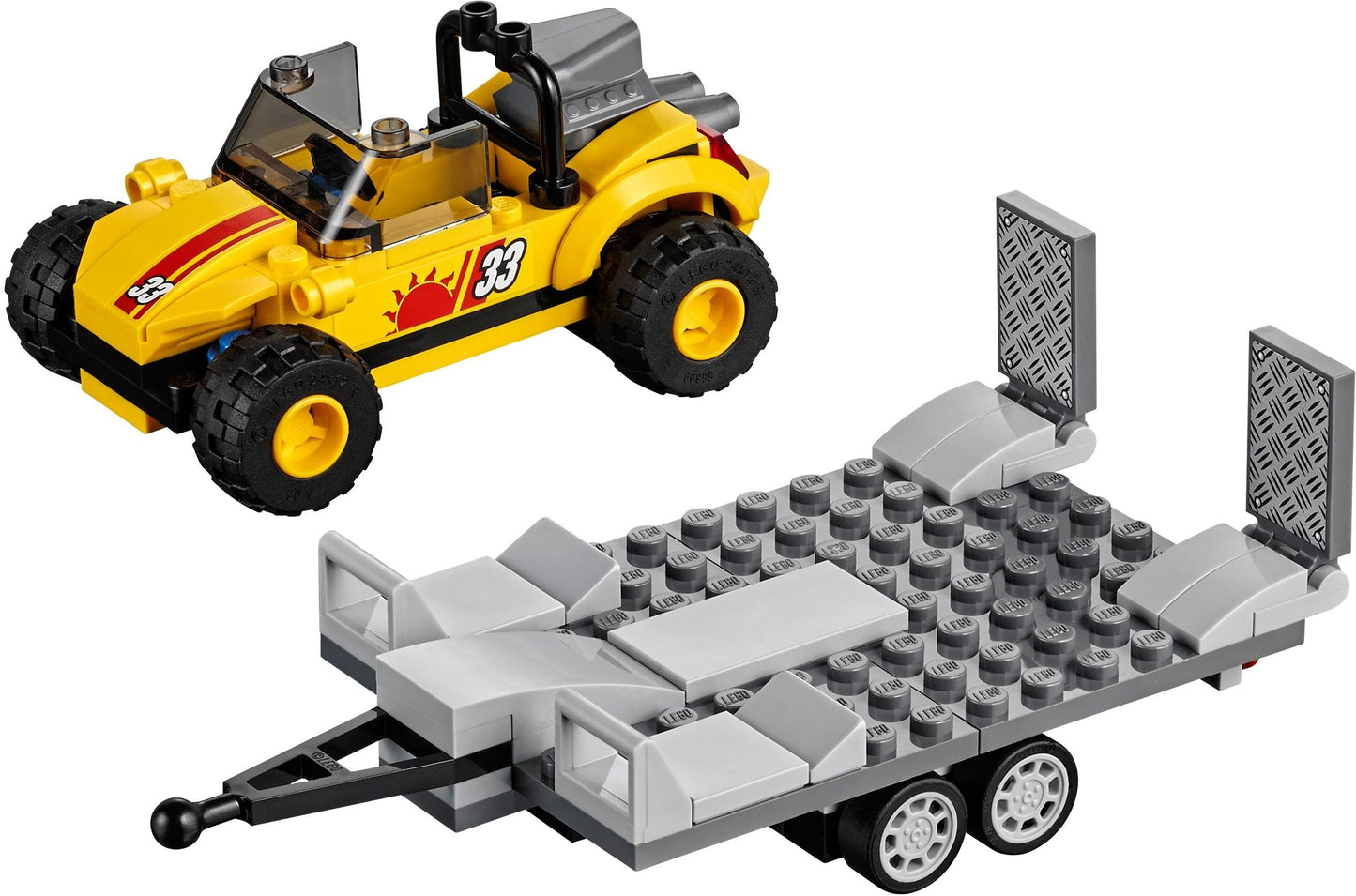 LEGO 60082 City Great Vehicles Dune Buggy Trailer- Auzzi Store