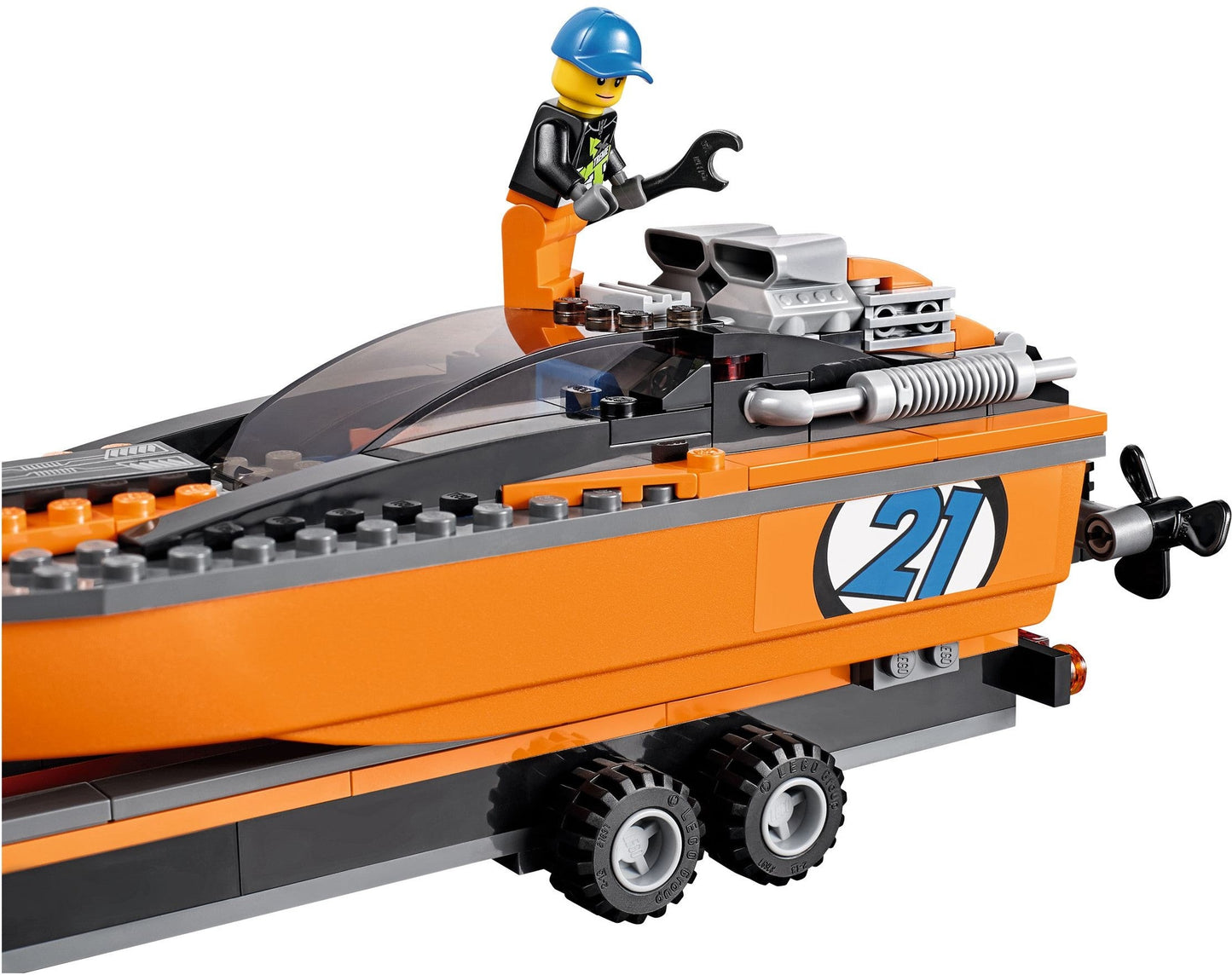 LEGO 60085 4x4 Truck with Powerboat & Trailer