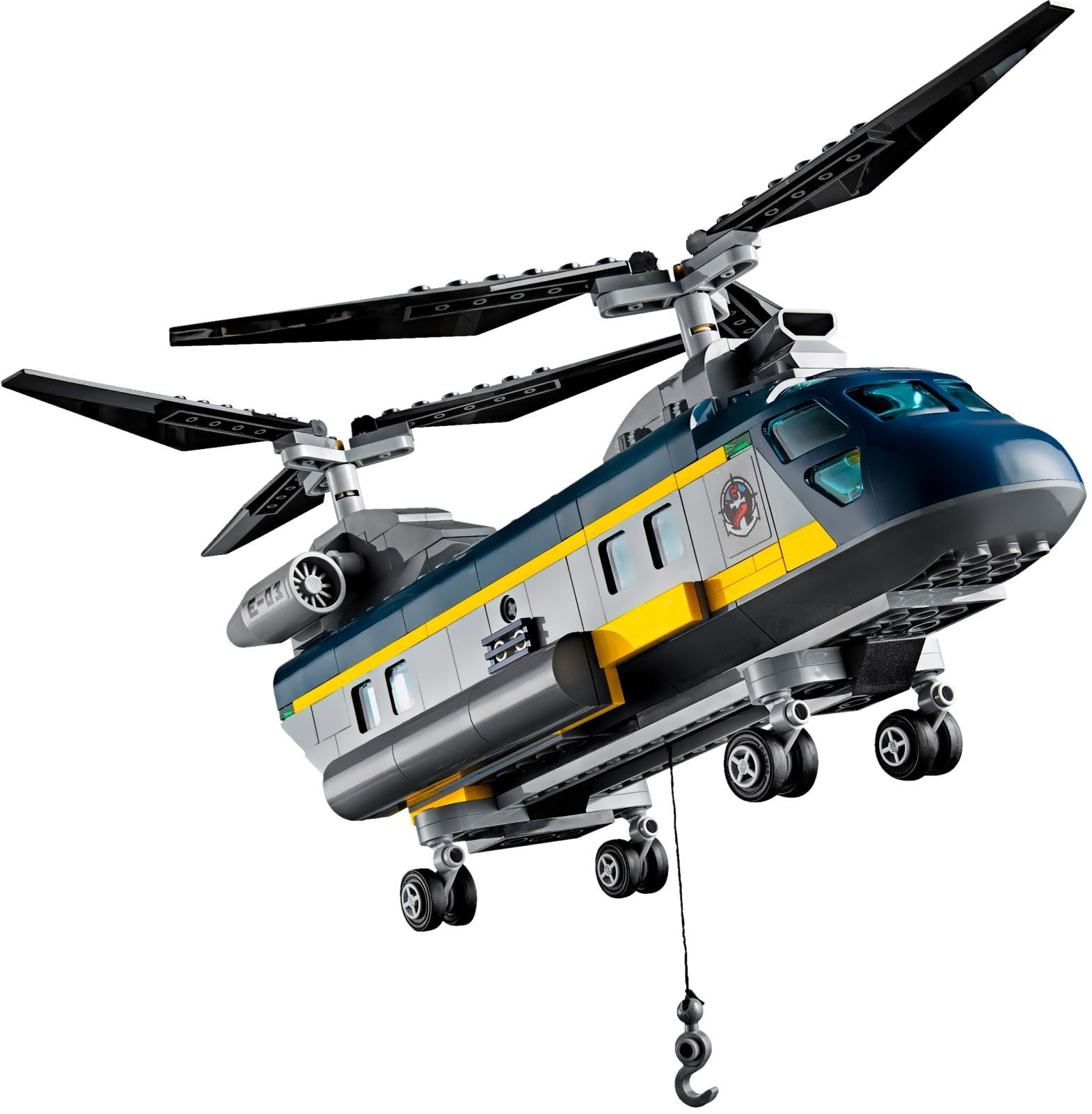 LEGO 60093 Deep Sea Helicopter Rescue Set with Submarine & Diver - SuperSaverAU - view 2