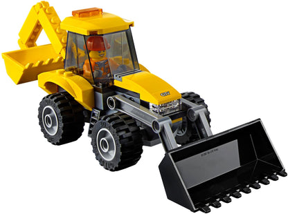LEGO 60098 Heavy-Haul Train Set with Crane, Helicopter & Backhoe