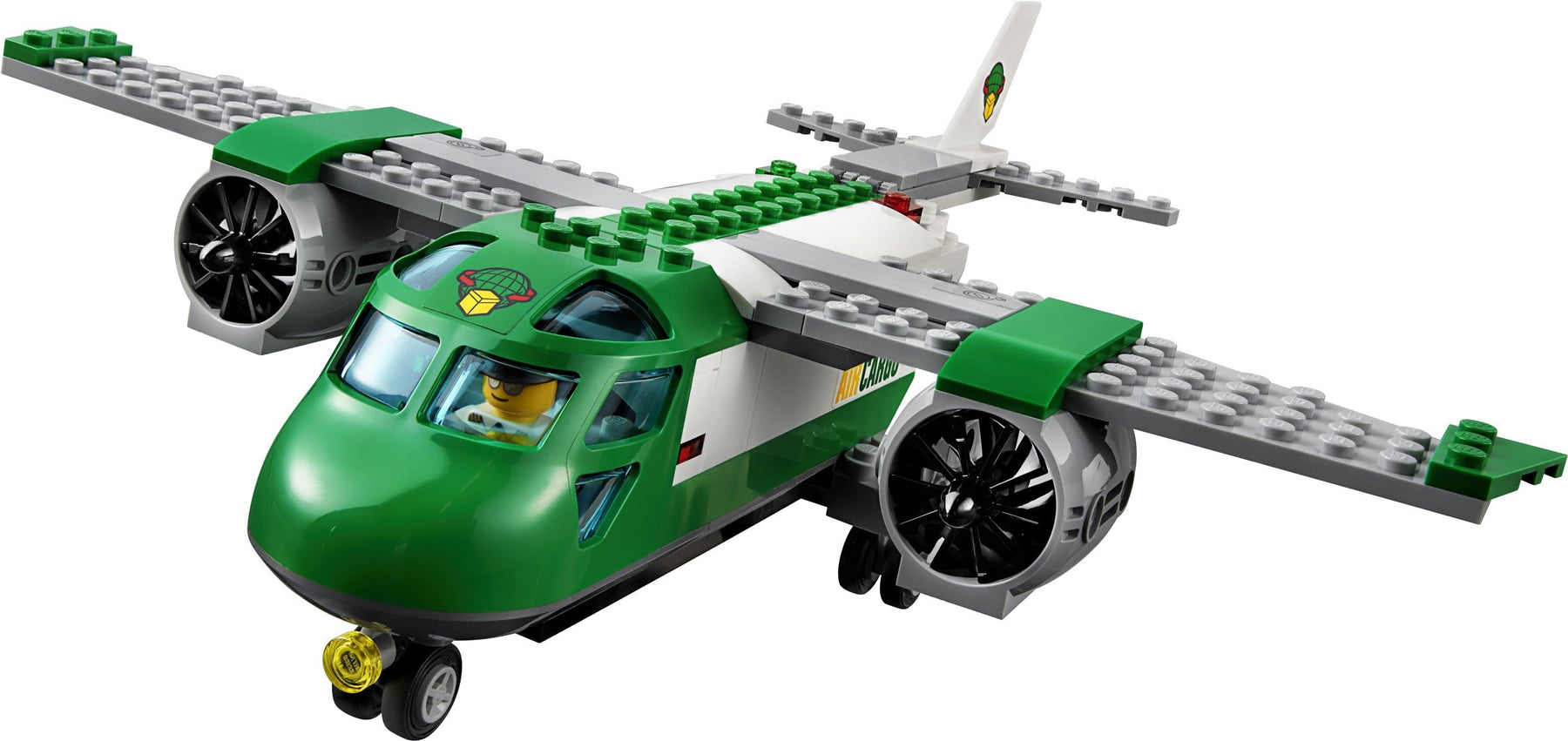 LEGO 60101 Airport Cargo Plane: Toy Plane with Service Car & Minifigures - SuperSaverAU - view 7