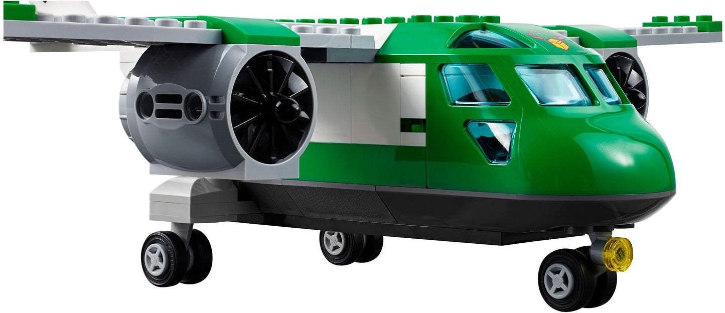 LEGO 60101 Airport Cargo Plane: Toy Plane with Service Car & Minifigures