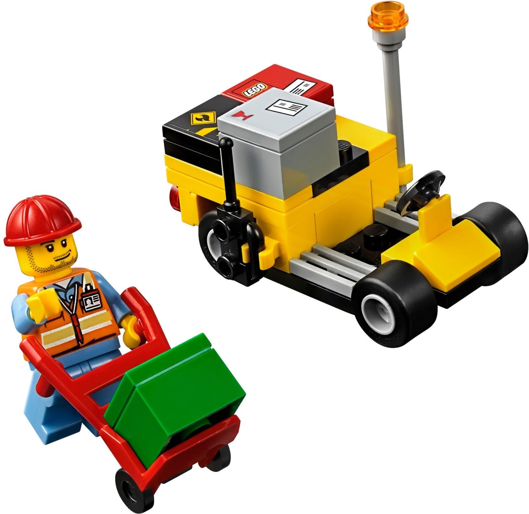 LEGO 60101 Airport Cargo Plane: Toy Plane with Service Car & Minifigures - SuperSaverAU - view 5