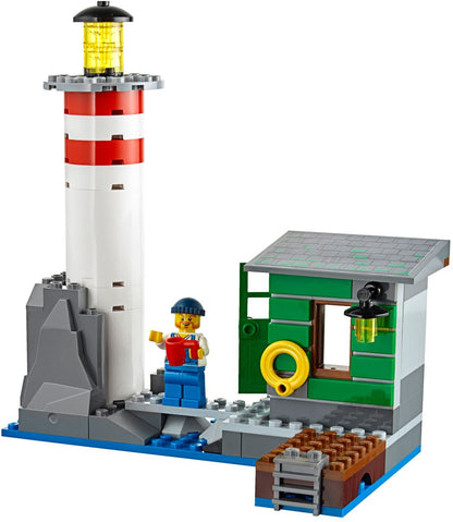 LEGO 60109 Fire Boat Rescue Set with Lighthouse