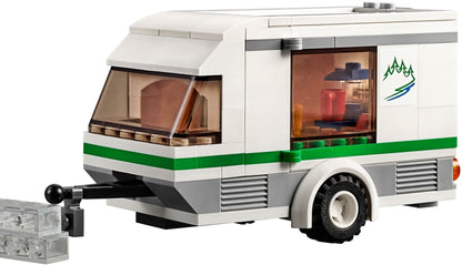 LEGO 60117 Van & Caravan Camping Set with Minifigures