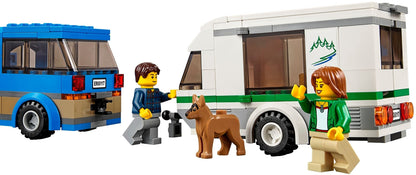 LEGO 60117 Van & Caravan Camping Set with Minifigures