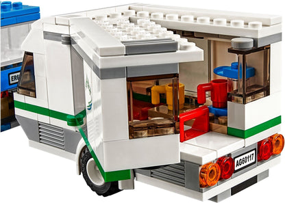 LEGO 60117 Van & Caravan Camping Set with Minifigures