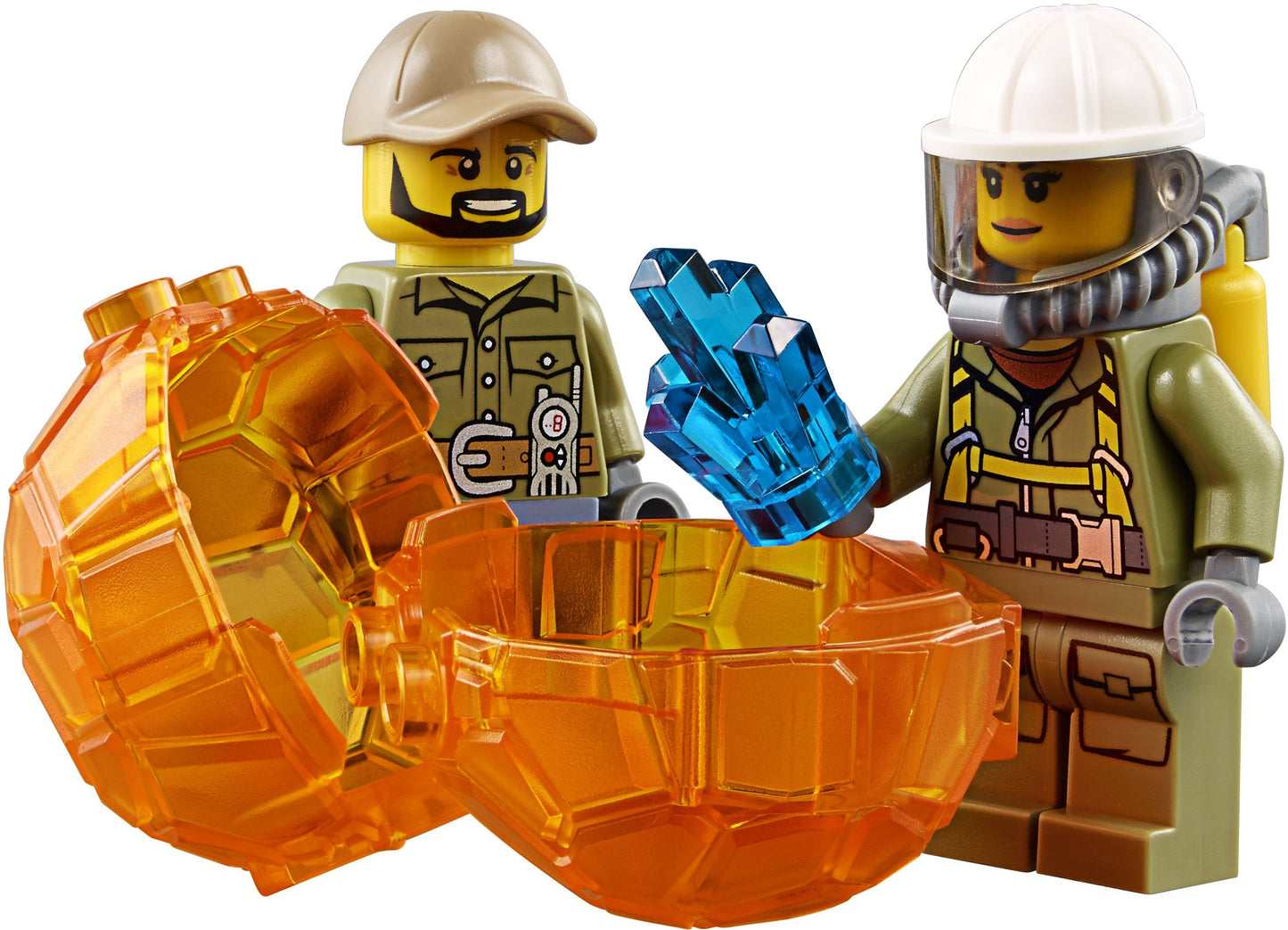 LEGO 60121 Volcano Exploration Truck with Minifigures & Crystal