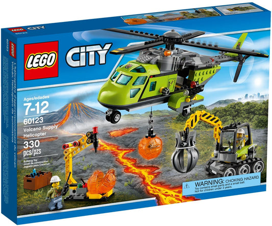 LEGO 60123 Volcano Supply Helicopter with Excavator