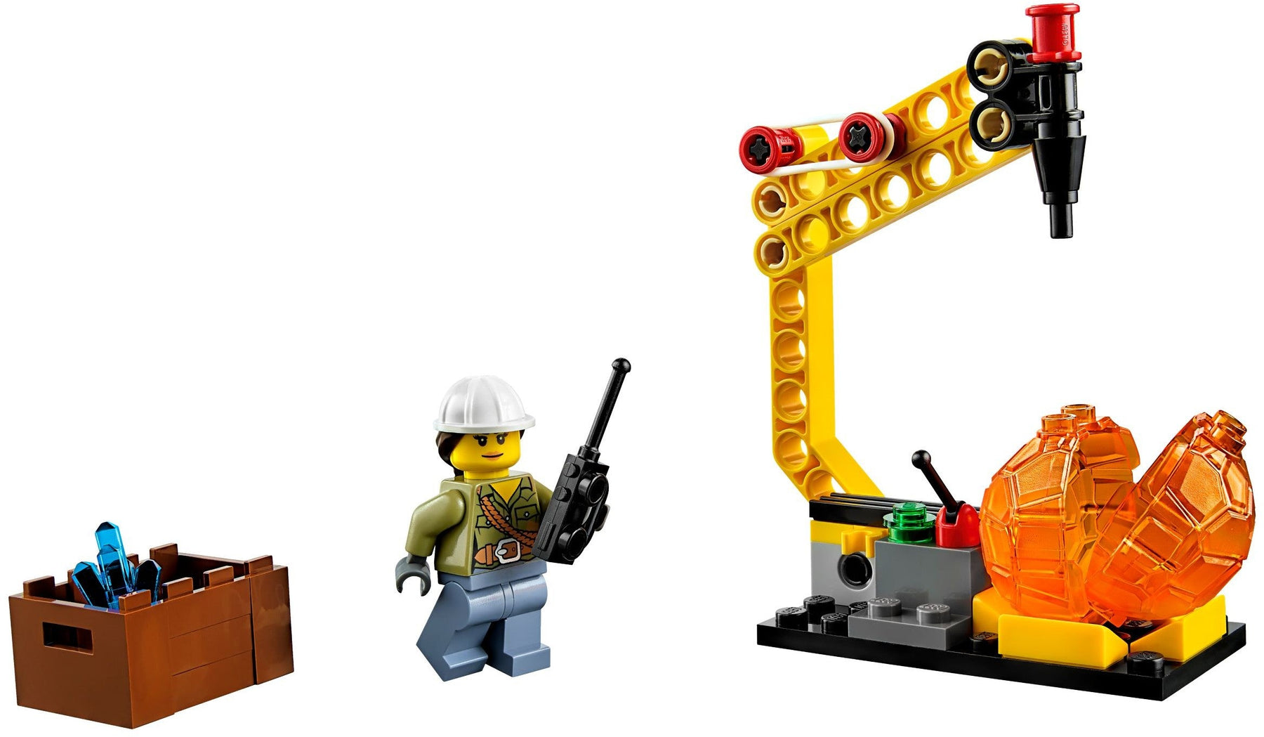 LEGO 60123 Volcano Supply Helicopter with Excavator - SuperSaverAU - view 6
