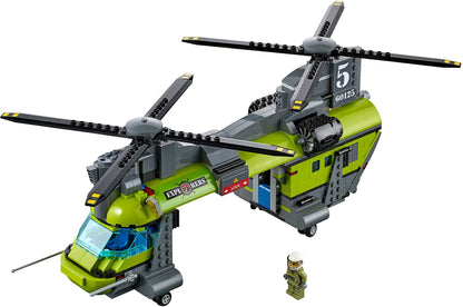 LEGO 60125 Volcano Heavy-Lift Helicopter with Eruption Feature & Mobile Lab