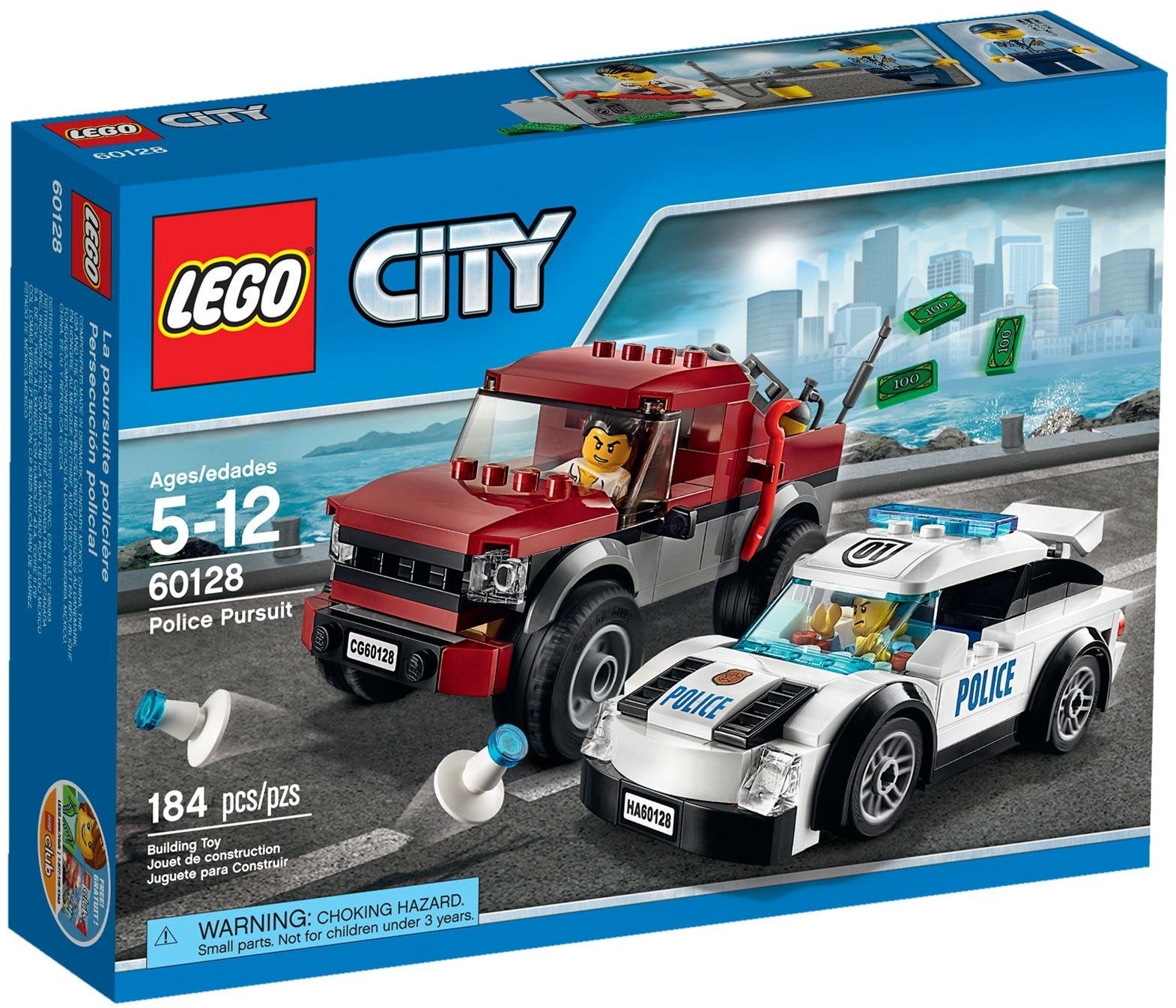 LEGO 60128 Police Pursuit: Supercar Chase! - SuperSaverAU - view 1