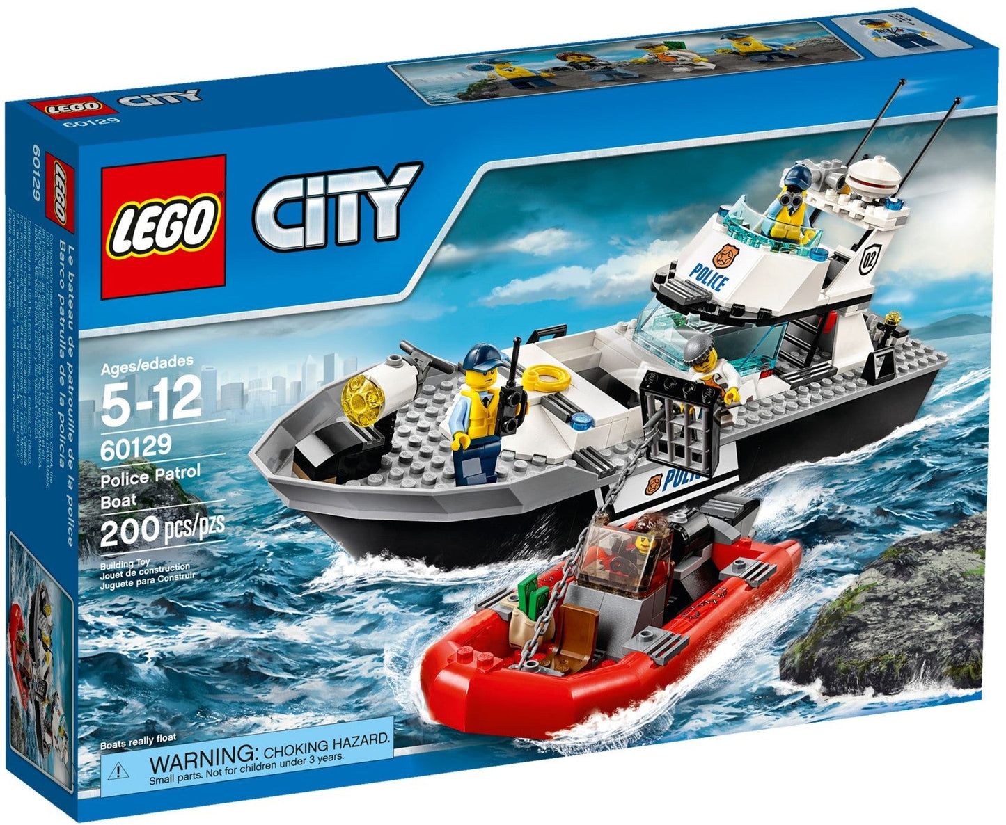 LEGO 60129 Police Patrol Boat: Stop the Prison Island Escape!