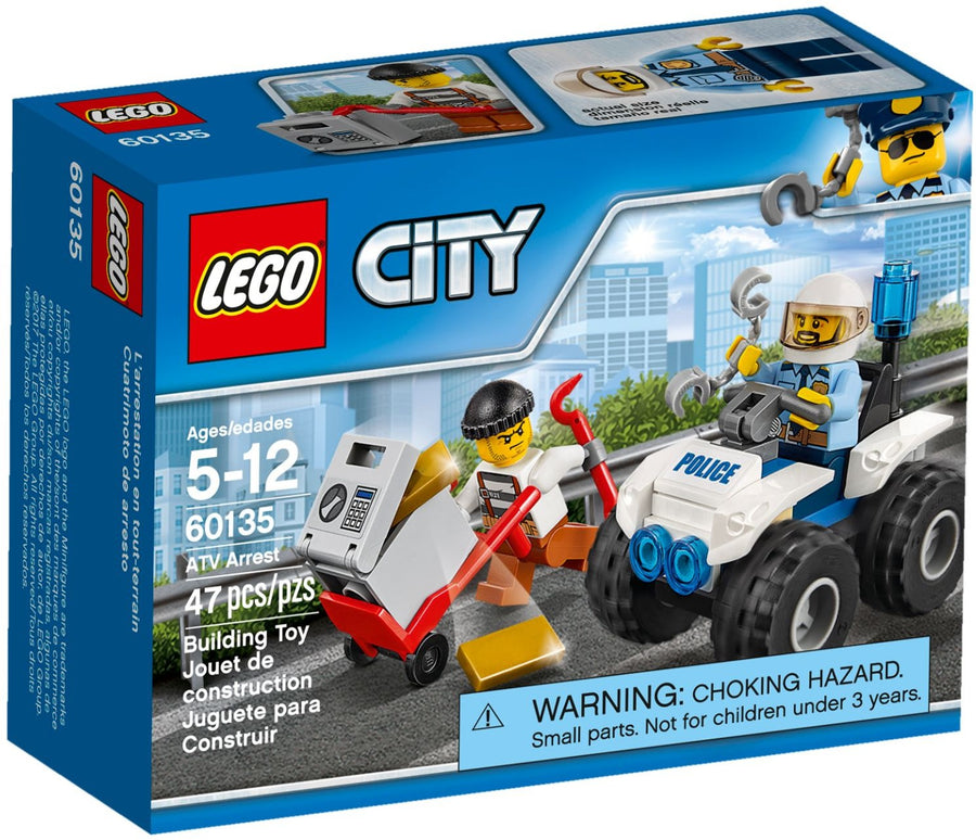 LEGO 60135 ATV Arrest: Police Chase with Handcuffs & Gold Bars - SuperSaverAU - view 1