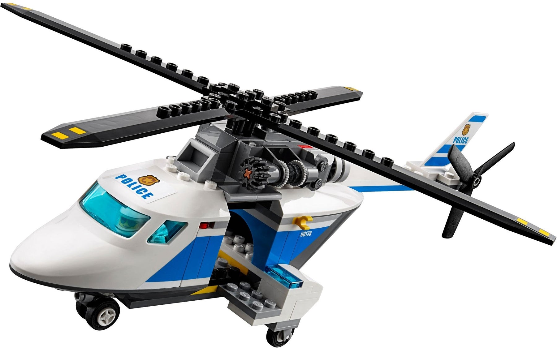 LEGO 60138 City Police High-Speed Chase Helicopter Car Crook - SuperSaverAU - view 3