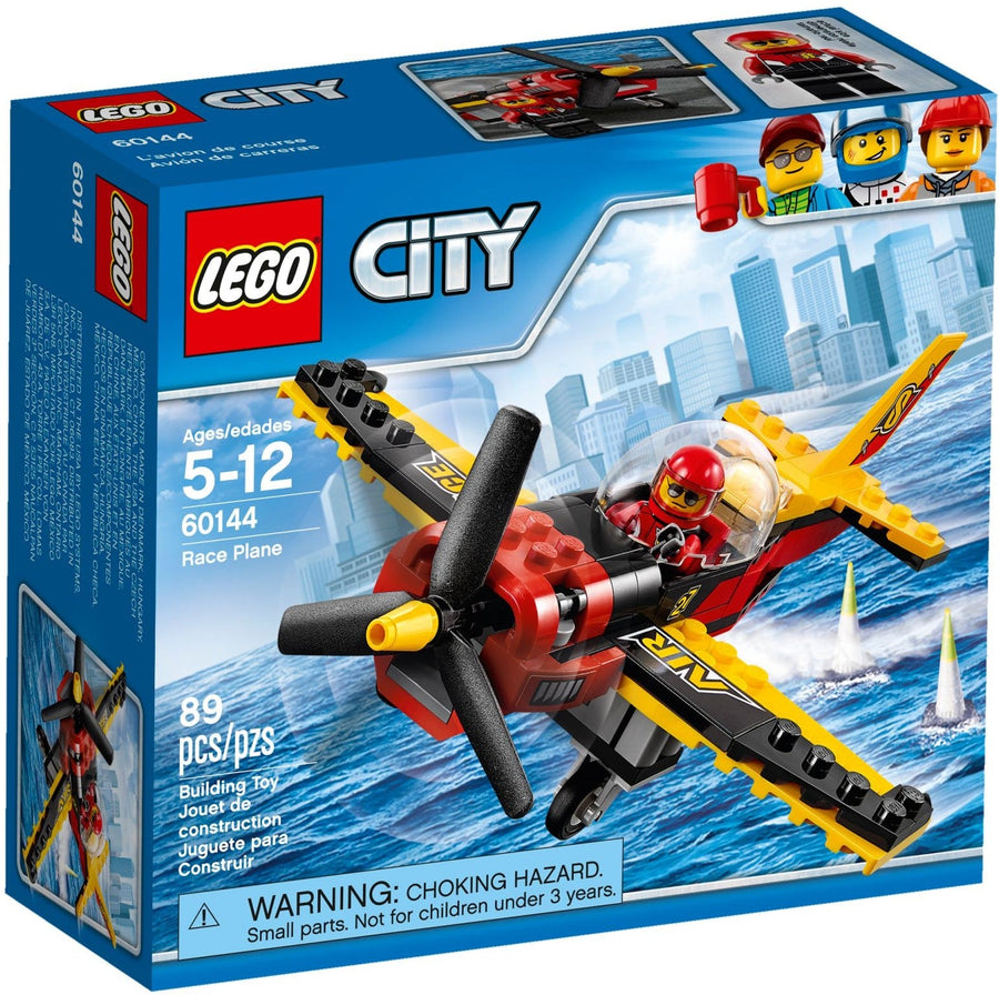 LEGO 60144 Race Plane: Pilot Minifigure & Spinning Propeller - SuperSaverAU - view 1
