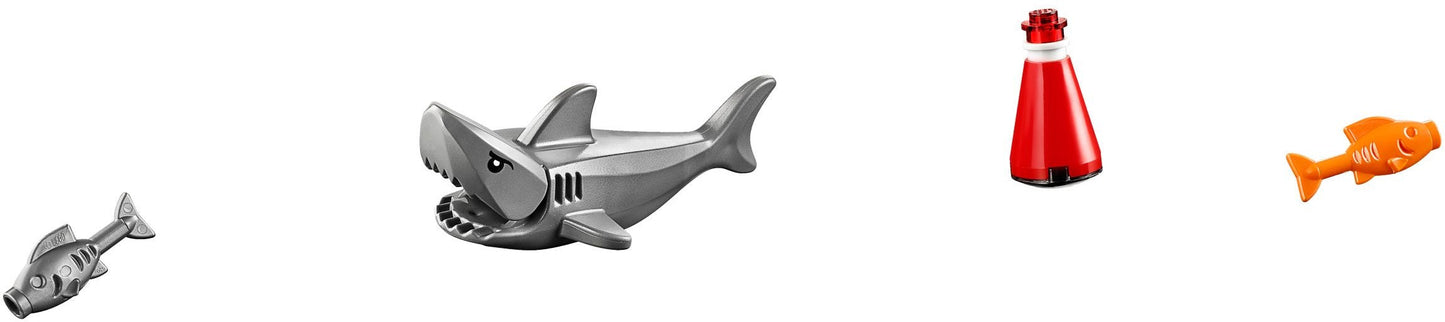 LEGO 60147 Fishing Boat with Minifigures & Shark