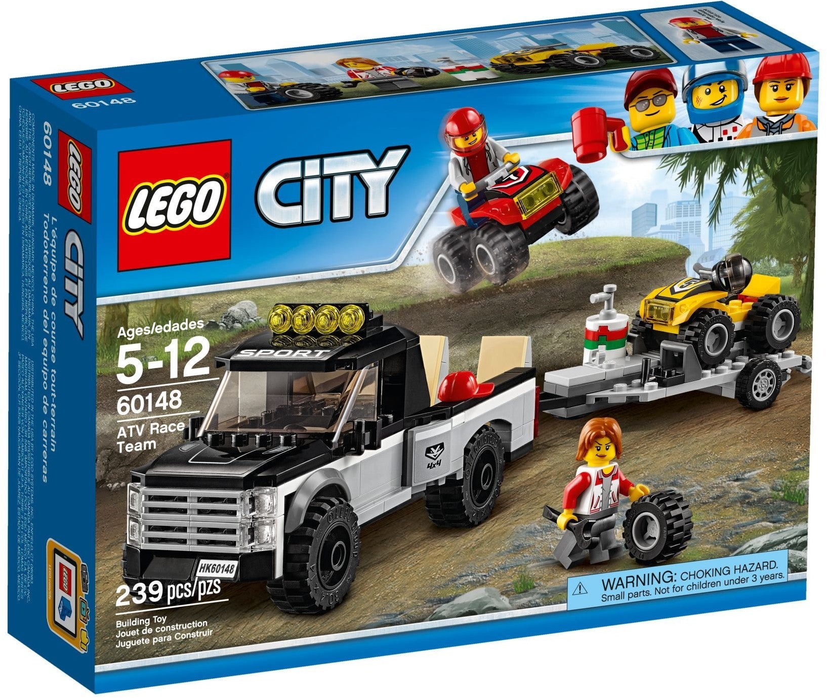 LEGO 60148 ATV Race Team: Truck, Trailer & 2 ATVs - SuperSaverAU - view 1