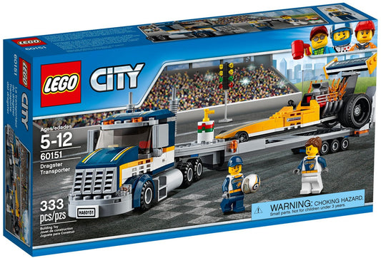 LEGO 60151 City Great Vehicles Dragster Transporter- Auzzi Store