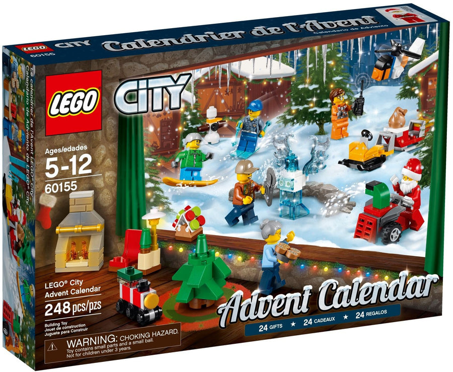 LEGO 60155 City Advent Calendar with 6 Minifigures - SuperSaverAU - view 1