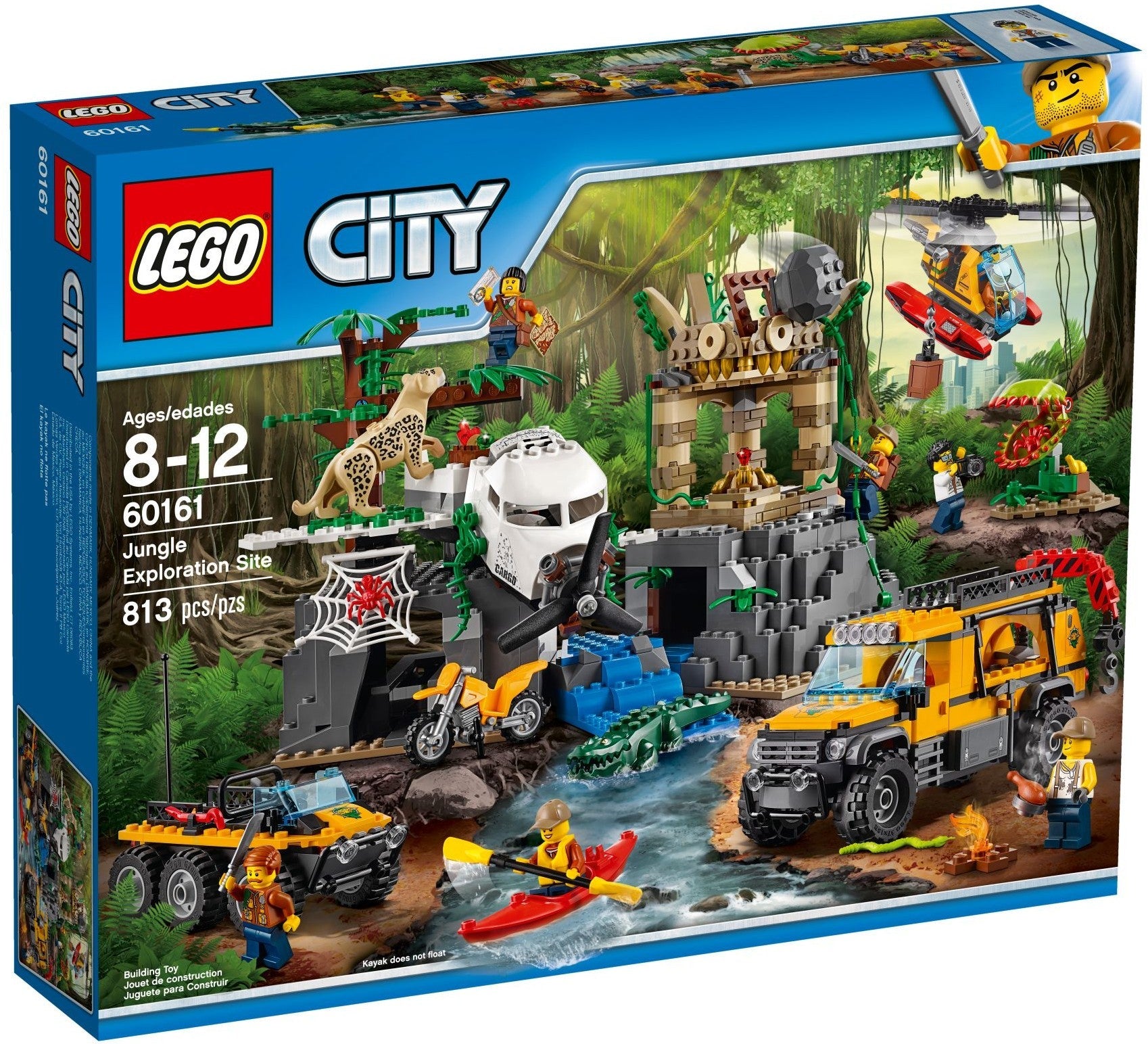 LEGO 60161 Jungle Exploration Site with Helicopter, Truck & Animals - SuperSaverAU - view 1