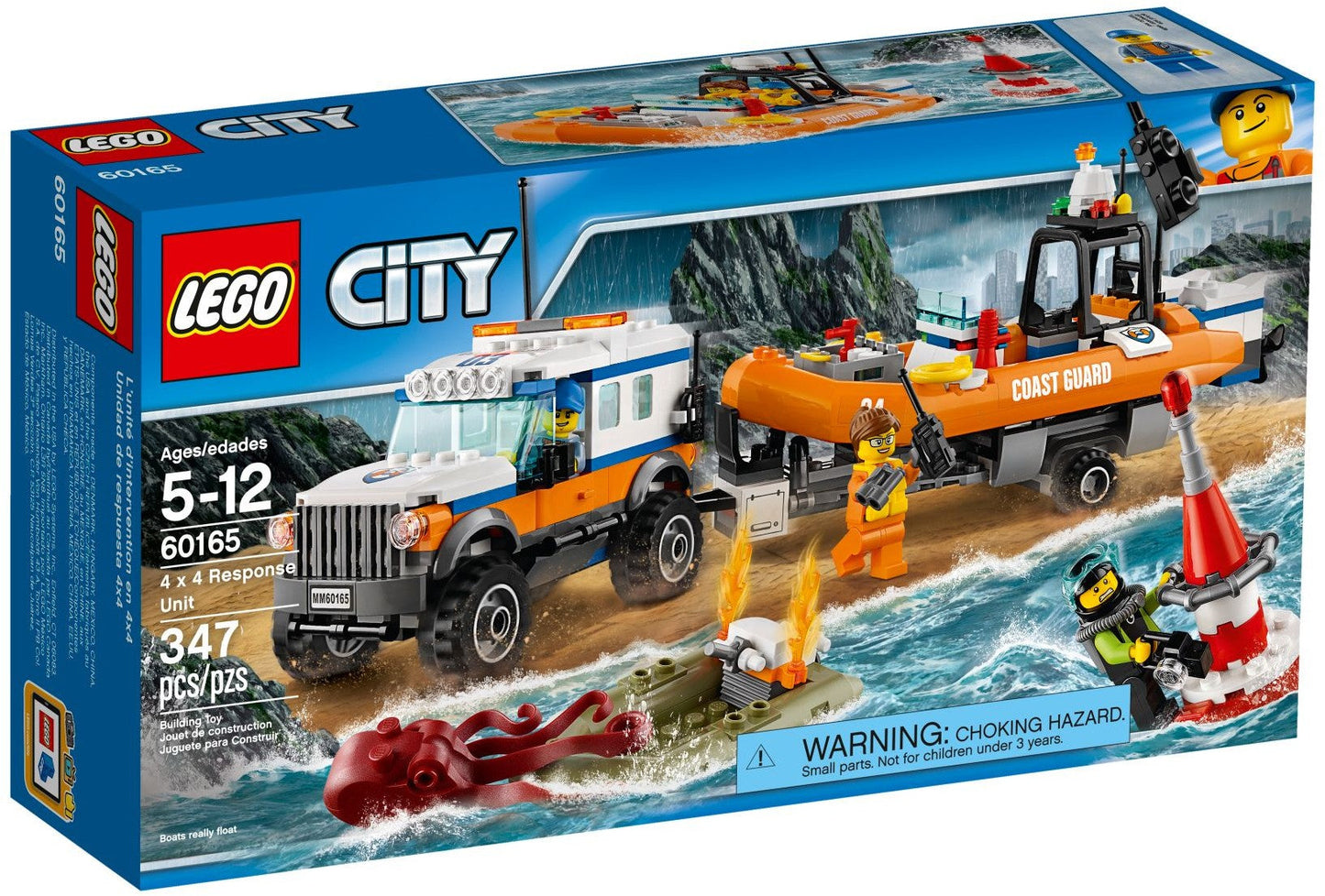 LEGO 60165 Coast Guard 4x4 Response Unit & Rescue Boat