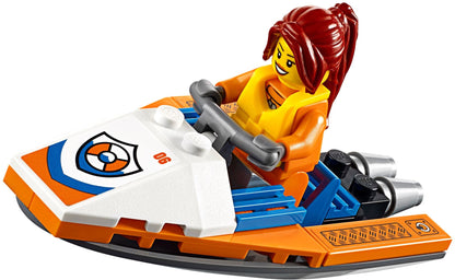 LEGO 60166 Coast Guard Helicopter Rescue Set with Boat & Shark
