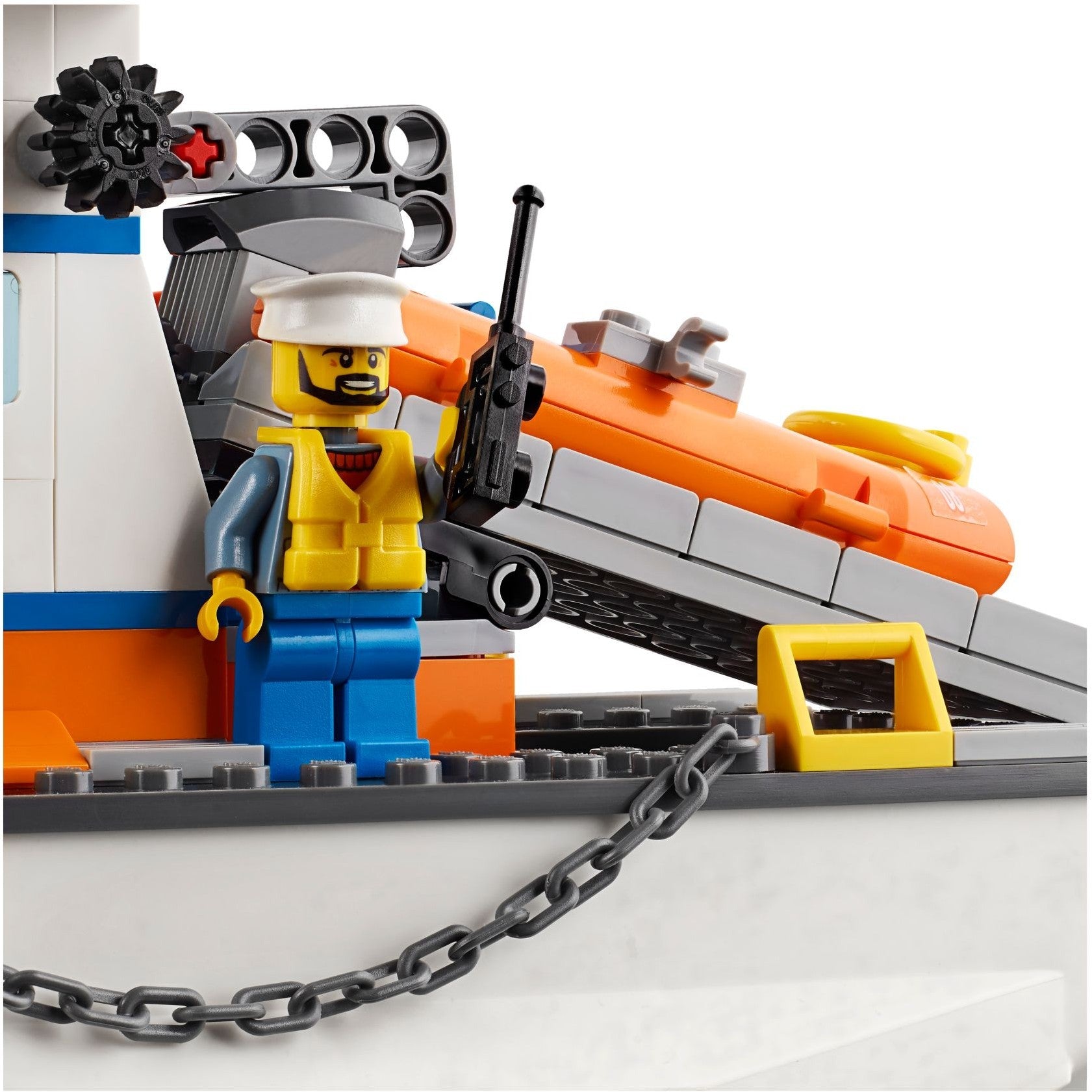 LEGO 60167 Coast Guard HQ Ship, Helicopter & Speedboat Rescue - SuperSaverAU - view 4