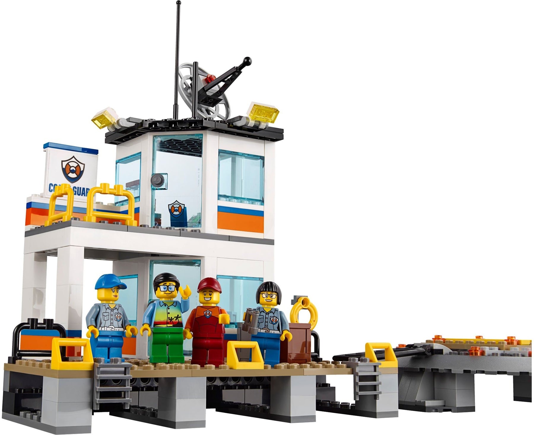LEGO 60167 Coast Guard HQ Ship, Helicopter & Speedboat Rescue - SuperSaverAU - view 6