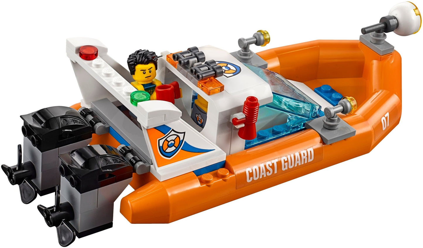 LEGO 60168 Sailboat Rescue Mission Coast Guard Boat Set