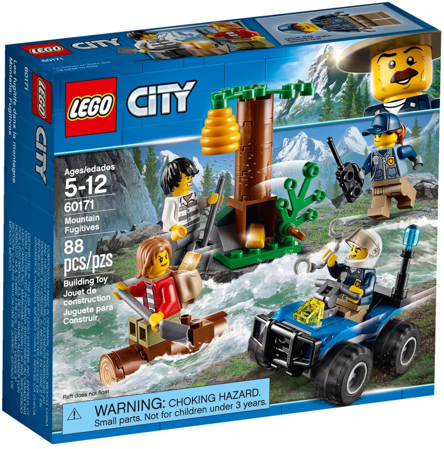 LEGO 60171 Mountain Police ATV Arrest Crooks Tree Hideout - SuperSaverAU - view 1