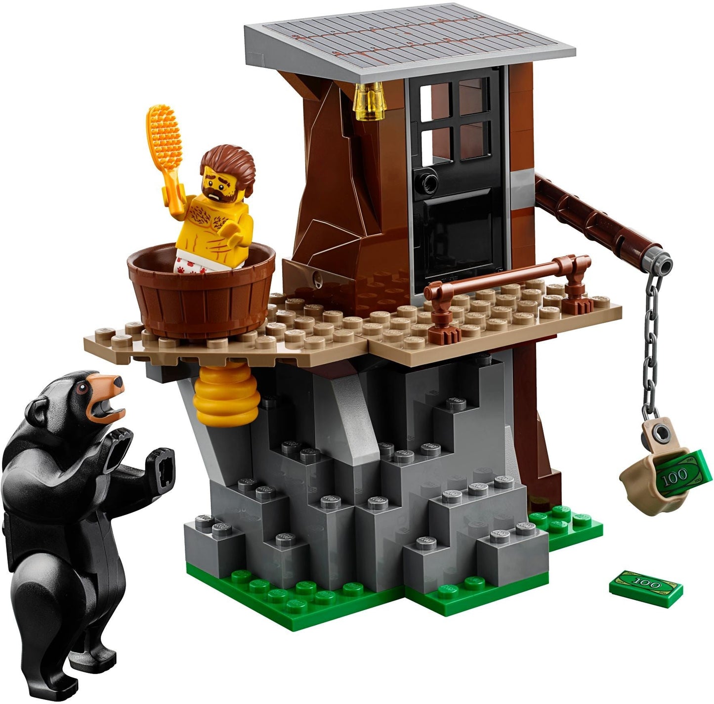 LEGO 60173 Mountain Police Arrest Helicopter & Crook Hideout