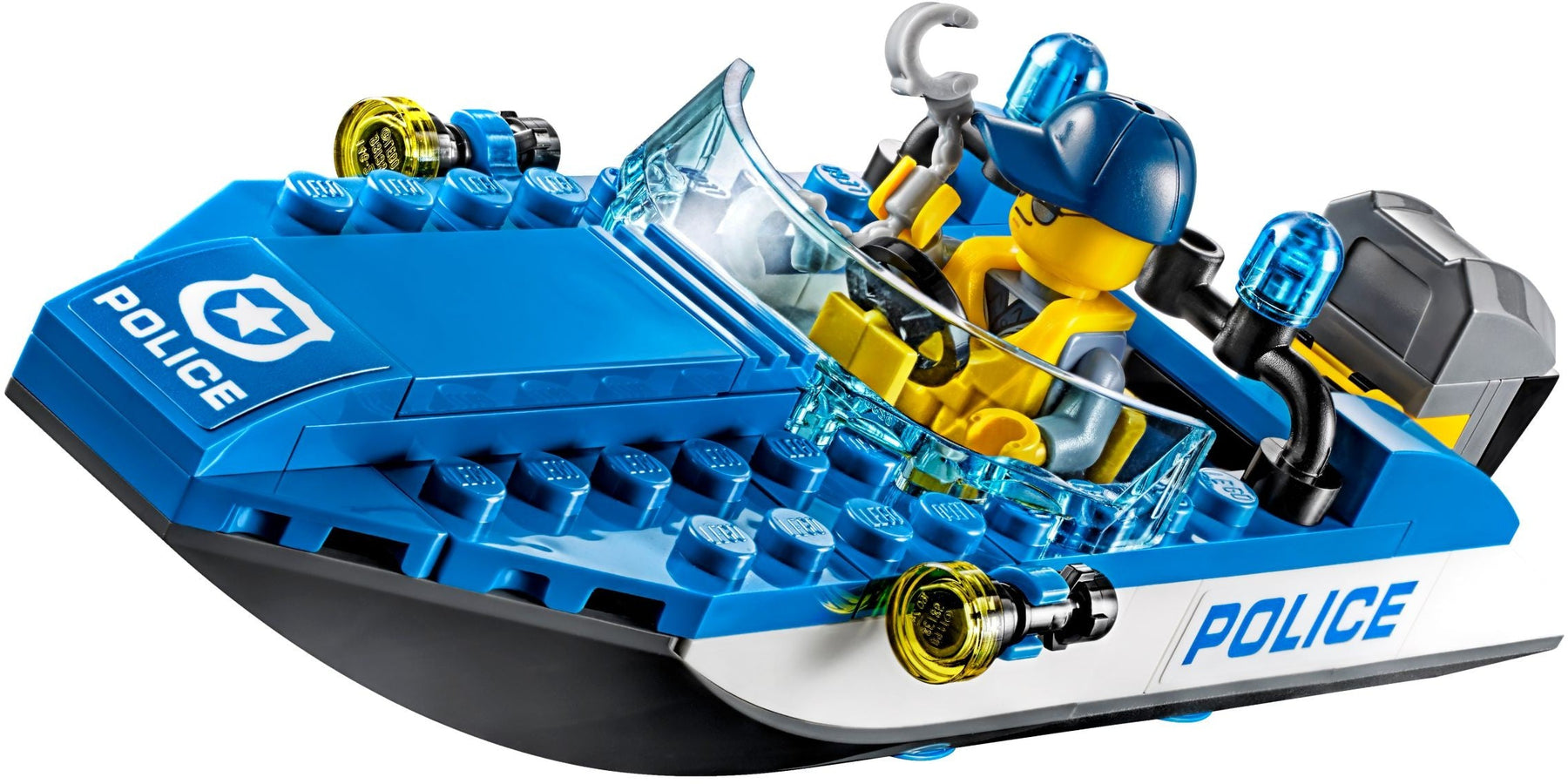 LEGO 60176 Wild River Escape Police Speedboat Crook Raft Set - SuperSaverAU - view 3