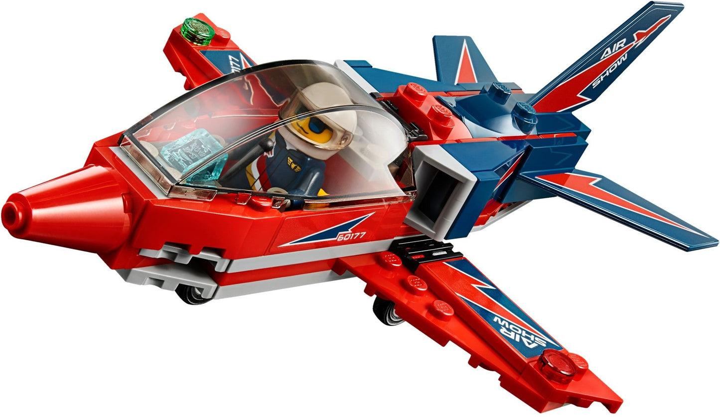 LEGO 60177 Airshow Jet: Pilot Minifigure & Toy Plane Building Set